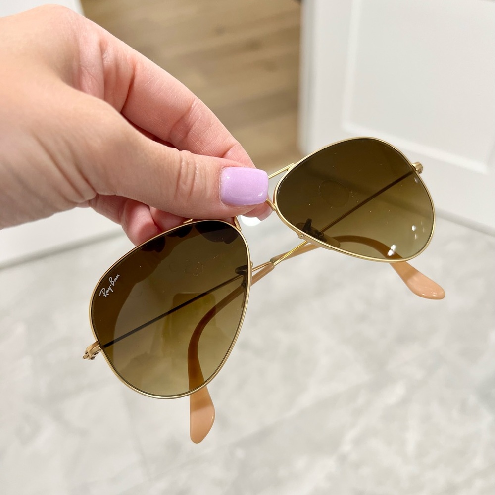 Ray Ban Aviator Gold Sunglasses
